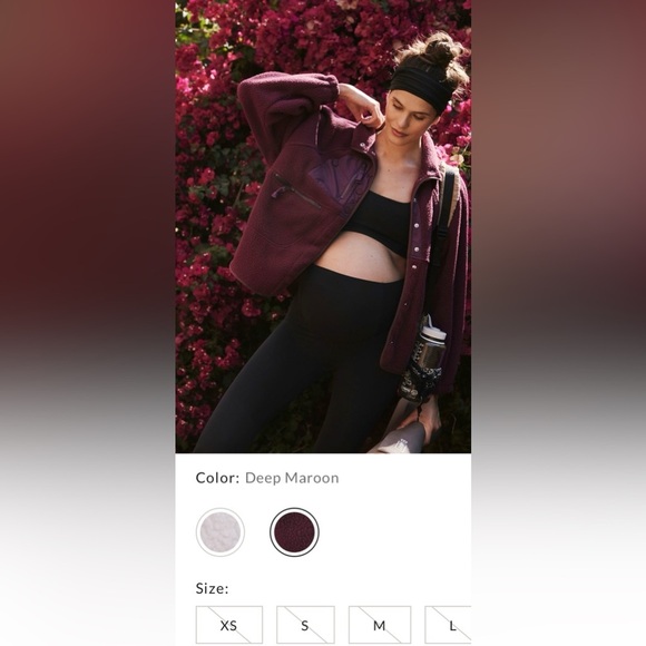 Free People Hatch Hit The Slopes Fleece Jacket Size XS NWT - Picture 3 of 16